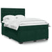 Pat box spring cu saltea, verde închis, 160x200 cm, catifea - WALTI WALTI
