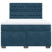 Pat box spring cu saltea, albastru, 160x200 cm, catifea - WALTI WALTI