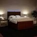 Pat box spring cu saltea, roz, 160x200 cm, catifea - WALTI WALTI
