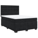 Pat box spring cu saltea, negru, 160x200 cm, catifea - WALTI WALTI