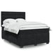 Pat box spring cu saltea, negru, 160x200 cm, catifea - WALTI WALTI