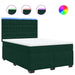 Pat box spring cu saltea, verde închis, 160x200 cm, catifea - WALTI WALTI