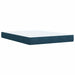 Pat box spring cu saltea, albastru, 160x200 cm, catifea - WALTI WALTI