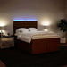 Pat box spring cu saltea, roz, 160x200 cm, catifea - WALTI WALTI