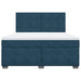 Pat box spring cu saltea, albastru, 180x200 cm, catifea - WALTI WALTI
