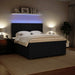Pat box spring cu saltea, negru, 180x200 cm, catifea - WALTI WALTI