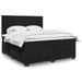 Pat box spring cu saltea, negru, 180x200 cm, catifea - WALTI WALTI