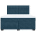 Pat box spring cu saltea, albastru, 180x200 cm, catifea - WALTI WALTI