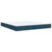 Pat box spring cu saltea, albastru, 180x200 cm, catifea - WALTI WALTI