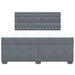 Pat box spring cu saltea, gri închis, 180x200 cm, catifea - WALTI WALTI