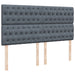 Pat box spring cu saltea, gri închis, 180x200 cm, catifea - WALTI WALTI