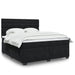 Pat box spring cu saltea, negru, 180x200 cm, catifea - WALTI WALTI