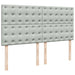 Pat box spring cu saltea, gri deschis, 180x200 cm, catifea - WALTI WALTI