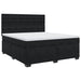 Pat box spring cu saltea, negru, 180x200 cm, catifea - WALTI WALTI