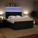 Pat box spring cu saltea, negru, 180x200 cm, catifea - WALTI WALTI