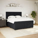 Pat box spring cu saltea, negru, 180x200 cm, catifea - WALTI WALTI