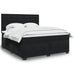 Pat box spring cu saltea, negru, 180x200 cm, catifea - WALTI WALTI