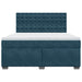 Pat box spring cu saltea, albastru, 180x200 cm, catifea - WALTI WALTI