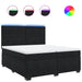 Pat box spring cu saltea, negru, 200x200 cm, catifea - WALTI WALTI