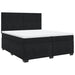 Pat box spring cu saltea, negru, 200x200 cm, catifea - WALTI WALTI