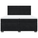 Pat box spring cu saltea, negru, 200x200 cm, catifea - WALTI WALTI
