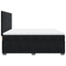 Pat box spring cu saltea, negru, 200x200 cm, catifea - WALTI WALTI