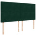 Pat box spring cu saltea, verde închis, 200x200 cm, catifea - WALTI WALTI