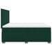 Pat box spring cu saltea, verde închis, 200x200 cm, catifea - WALTI WALTI