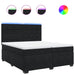 Pat box spring cu saltea, negru, 200x200 cm, catifea - WALTI WALTI