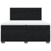 Pat box spring cu saltea, negru, 200x200 cm, catifea - WALTI WALTI