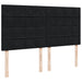 Pat box spring cu saltea, negru, 200x200 cm, catifea - WALTI WALTI