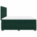 Pat box spring cu saltea, verde închis, 200x200 cm, catifea - WALTI WALTI