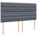 Pat box spring cu saltea, gri închis, 200x200 cm, catifea - WALTI WALTI