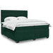 Pat box spring cu saltea, verde închis, 200x200 cm, catifea - WALTI WALTI