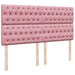 Pat box spring cu saltea, roz, 200x200 cm, catifea - WALTI WALTI