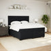 Pat box spring cu saltea, negru, 200x200 cm, catifea - WALTI WALTI