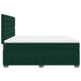 Pat box spring cu saltea, verde închis, 200x200 cm, catifea - WALTI WALTI