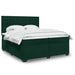 Pat box spring cu saltea, verde închis, 200x200 cm, catifea - WALTI WALTI