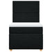 Pat box spring cu saltea, negru, 80x200 cm, textil - WALTI WALTI