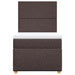 Pat box spring cu saltea, maro închis, 80x200 cm, textil - WALTI WALTI