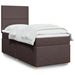 Pat box spring cu saltea, maro închis, 80x200 cm, textil - WALTI WALTI