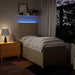 Pat box spring cu saltea, crem, 80x200 cm, textil - WALTI WALTI