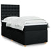 Pat box spring cu saltea, negru, 80x200 cm, textil - WALTI WALTI