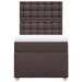 Pat box spring cu saltea, maro închis, 80x200 cm, textil - WALTI WALTI