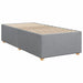 Pat box spring cu saltea, gri deschis, 90x190 cm, textil - WALTI WALTI