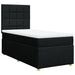 Pat box spring cu saltea, negru, 90x190 cm, textil - WALTI WALTI