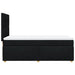 Pat box spring cu saltea, negru, 90x190 cm, textil - WALTI WALTI