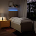 Pat box spring cu saltea, crem, 90x190 cm, textil - WALTI WALTI