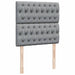 Pat box spring cu saltea, gri deschis, 90x190 cm, textil - WALTI WALTI