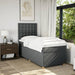 Pat box spring cu saltea, gri închis, 90x190 cm, textil - WALTI WALTI